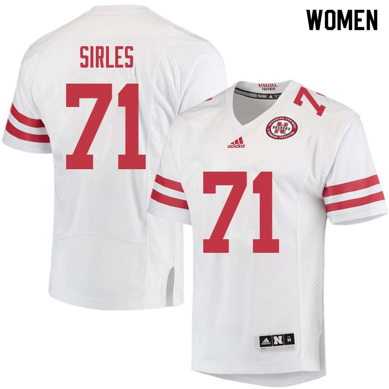 Women #71 Jeremiah Sirles Nebraska Cornhuskers College Football Jerseys Sale-White